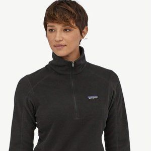 NEW Patagonia Women's Micro D 1/4-Zip Fleece black - Medium